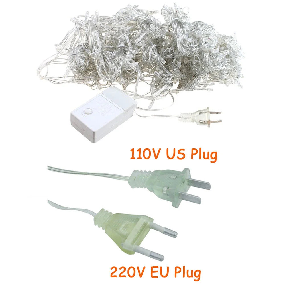 カーテンライト|イベント・クリスマス装飾|LED滝カーテンライト クリスマスデコレーション(幅4M)