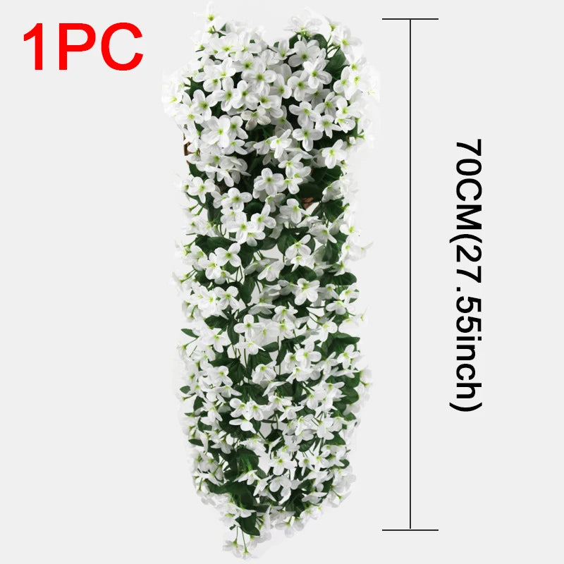 造花ハンギングローズ&アイビー壁掛け