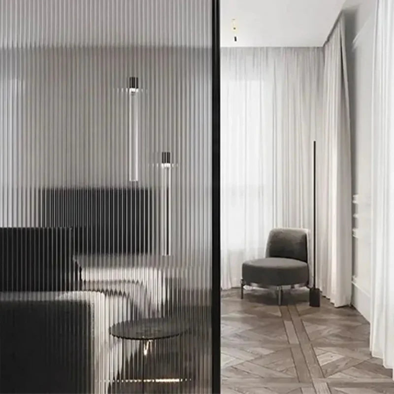 【UVカット・静電気吸着】ウィンドウフィルム(レトロすりガラス風柄)