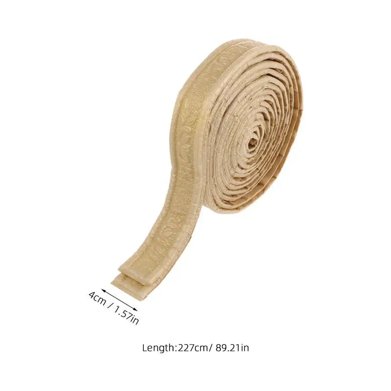 壁面装飾 幅木風粘着ボーダーシート 幅4㎝x230㎝ 高弾性 衝突防止