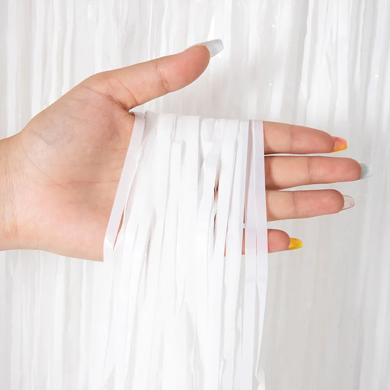 パーティー・インテリア用装飾 キラキラ!オーロラカラーカーテン 光反射