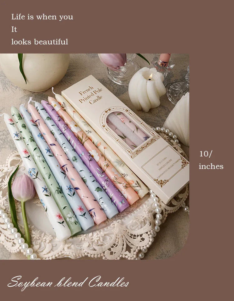 ヨーロピアンスタイルのロングキャンドル