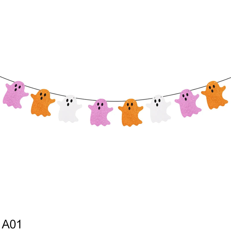 イベント・ハロウィン装飾|ハロウィンペーパーバナー デコレーション(3M)