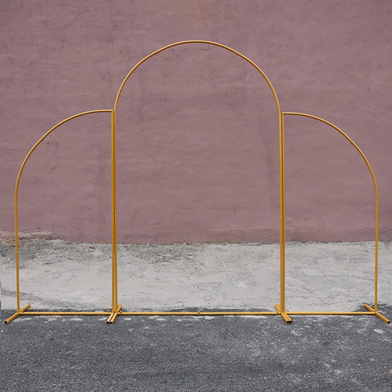イベント・パーティー装飾 メタル製デコレーションフレーム 3点セット アーチ型