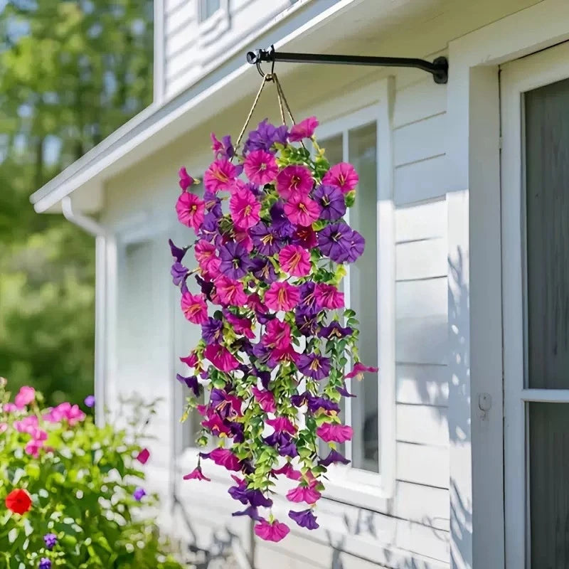 人工グリーン植物・吊り下げ式・人工ユーカリ・アサガオ