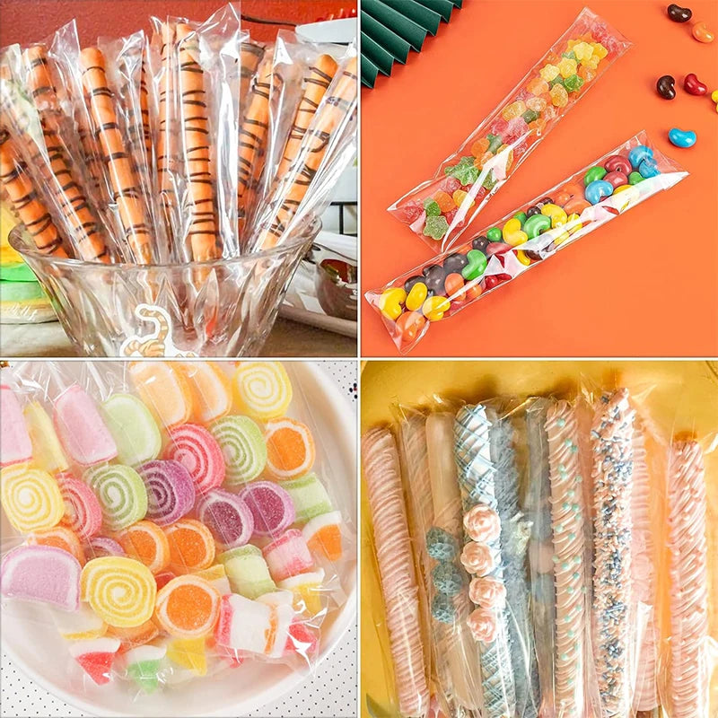 |イベント・ノベルティ用品 | 透明セロハンバッグ 50/100枚セット | W7.3×H28c