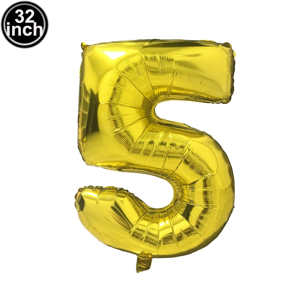 イベント・バルーン装飾 | マルチカラー数字バルーン