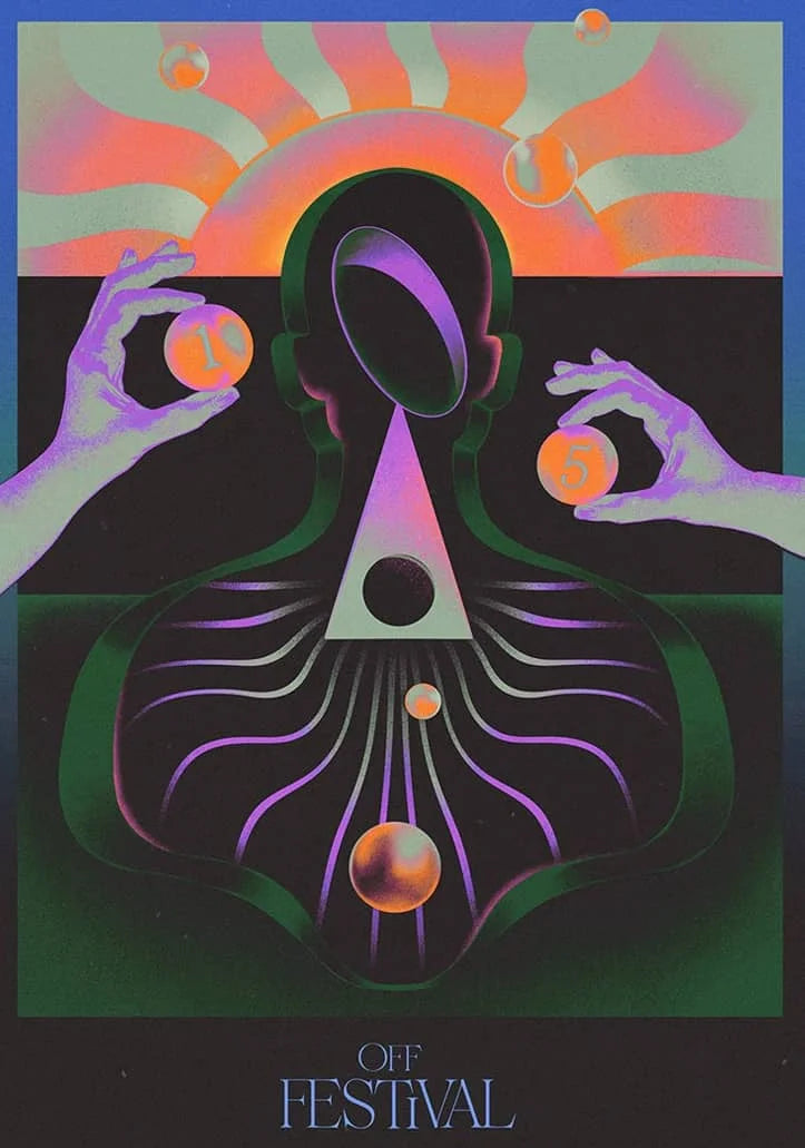 イベント・ハロウィングッズ|抽象未来主義キャンバスアートポスター