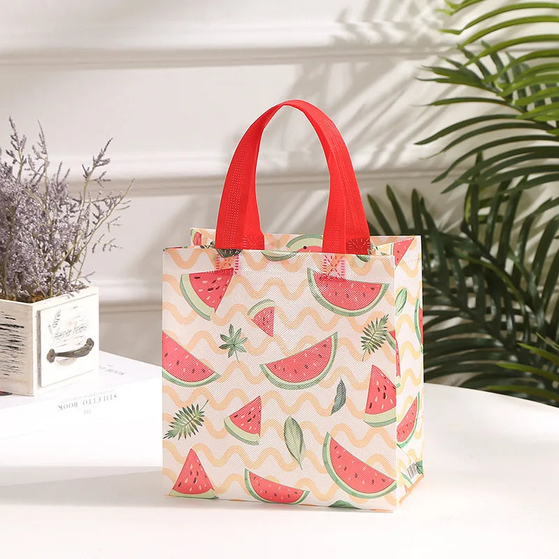 |ノベルティ用品 | ハワイアン柄ギフトバッグ 4個セット | 23×22×11cm