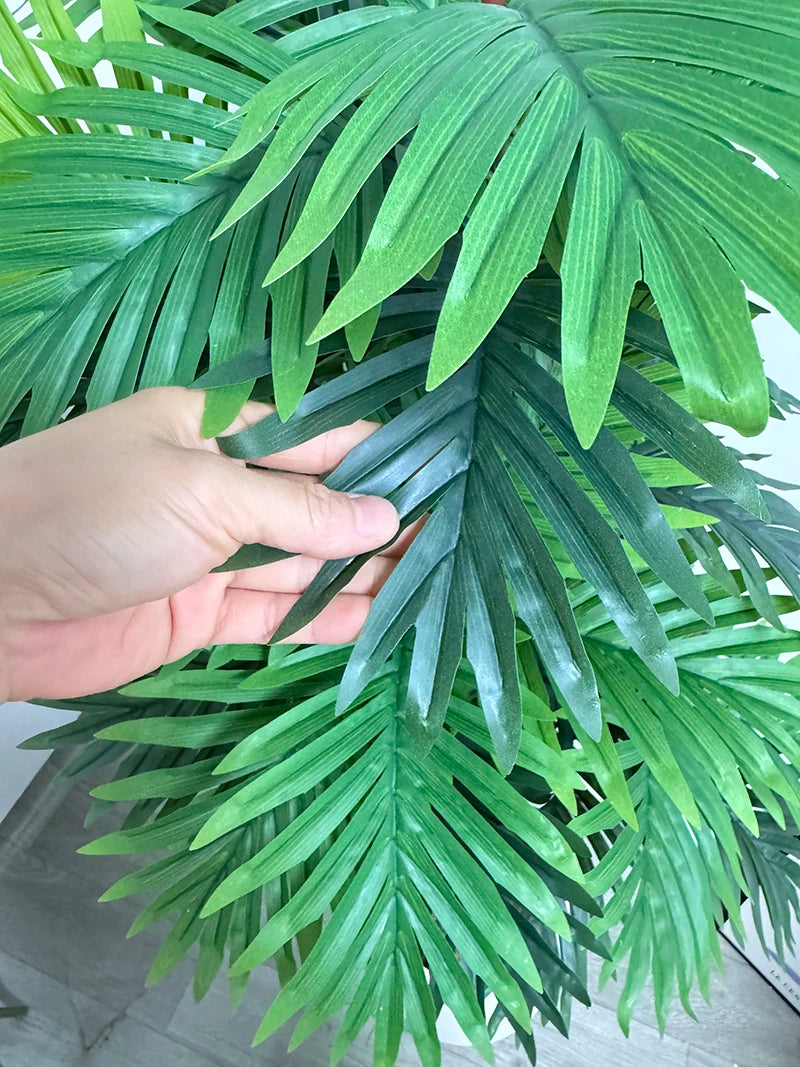 70~150cm・大型人工ヤシの木・フェイクトロピカル植物・グリーンモンステラの葉