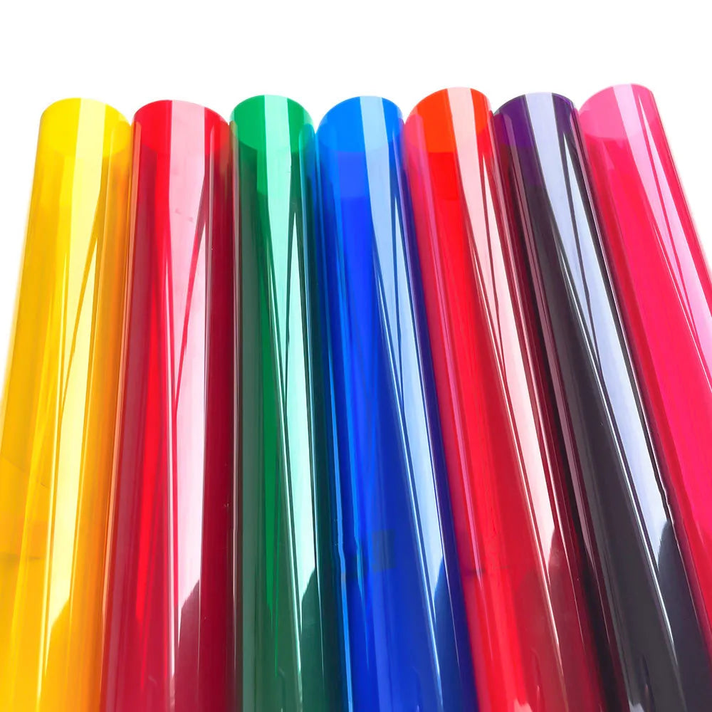 【窓用装飾シート】ステンドグラス風 透明カラーフィルム(13カラー)