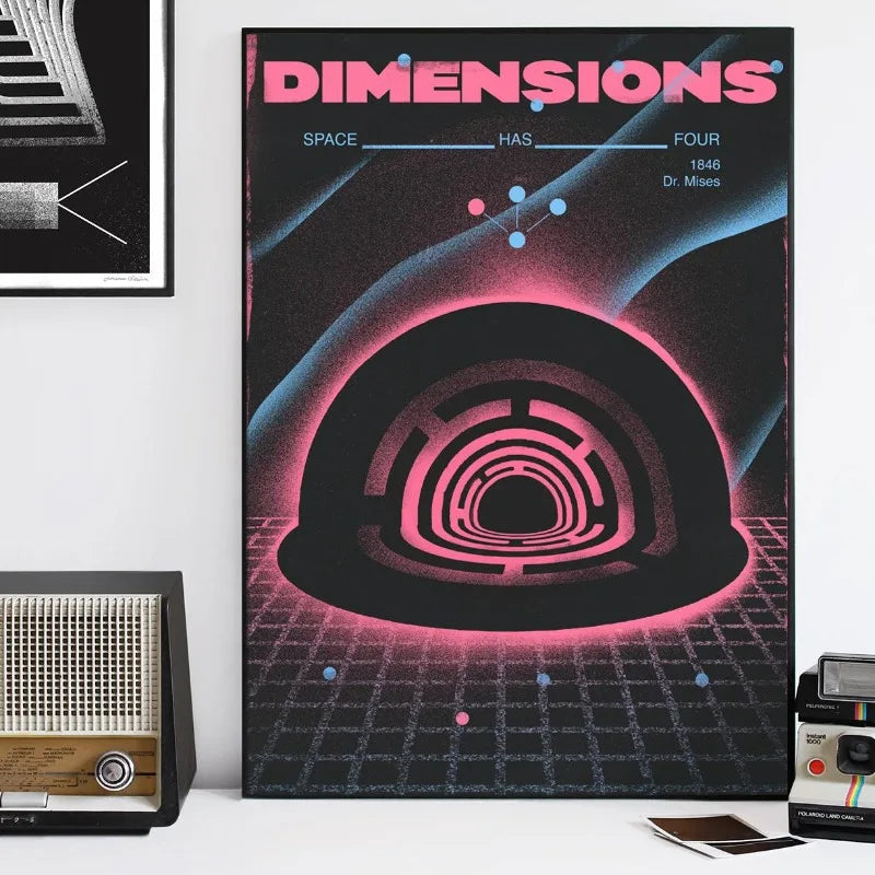 イベント・ハロウィングッズ|抽象未来主義キャンバスアートポスター