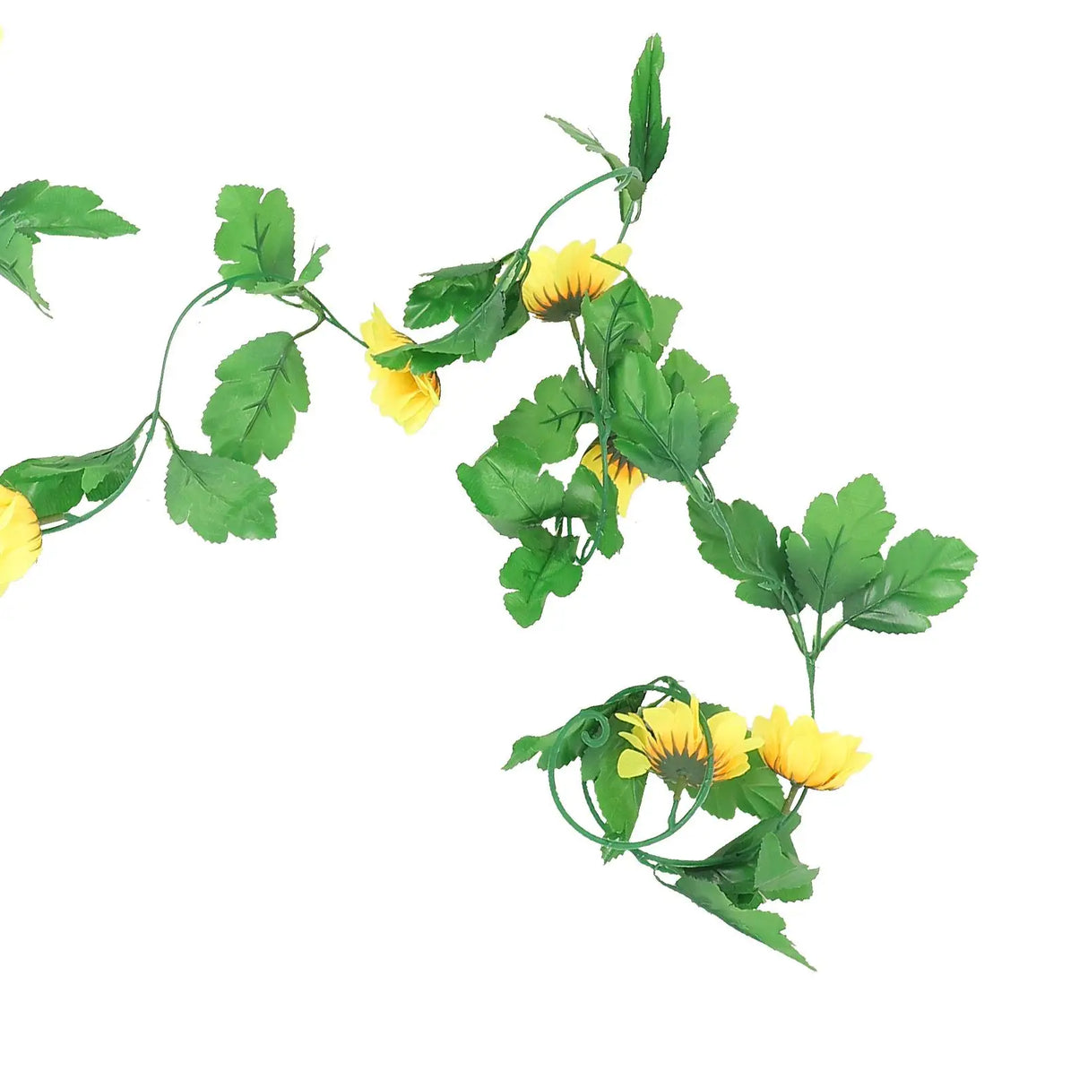 2個のつる装飾用フェイクひまわり