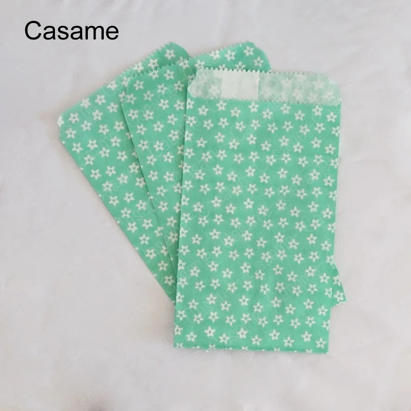 |ノベルティ用品 | 小花柄紙袋 50枚セット | 8x15c