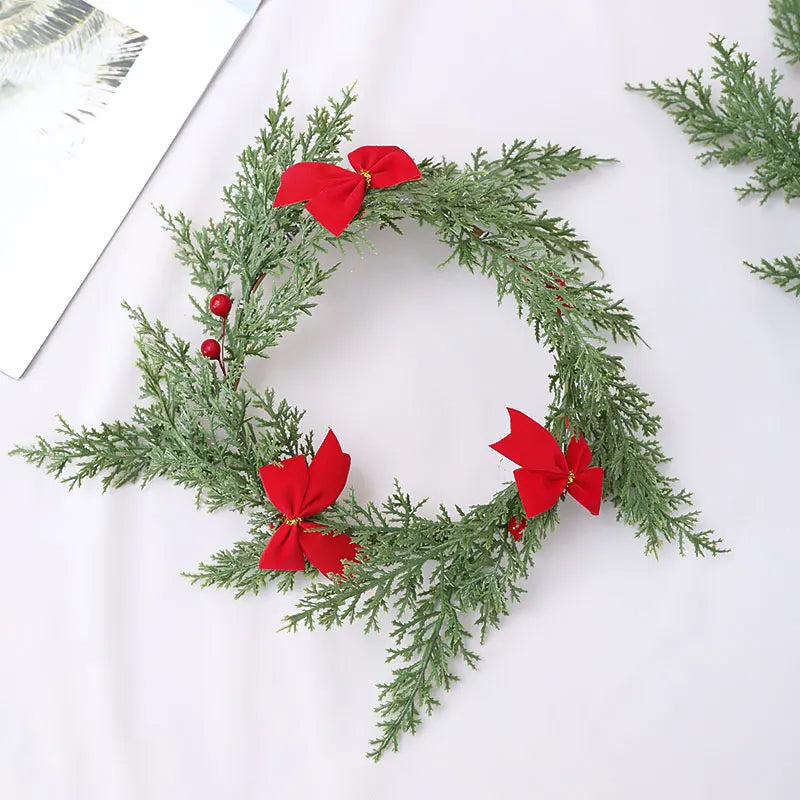イベント・クリスマス装飾|クリスマスリース リボン付き