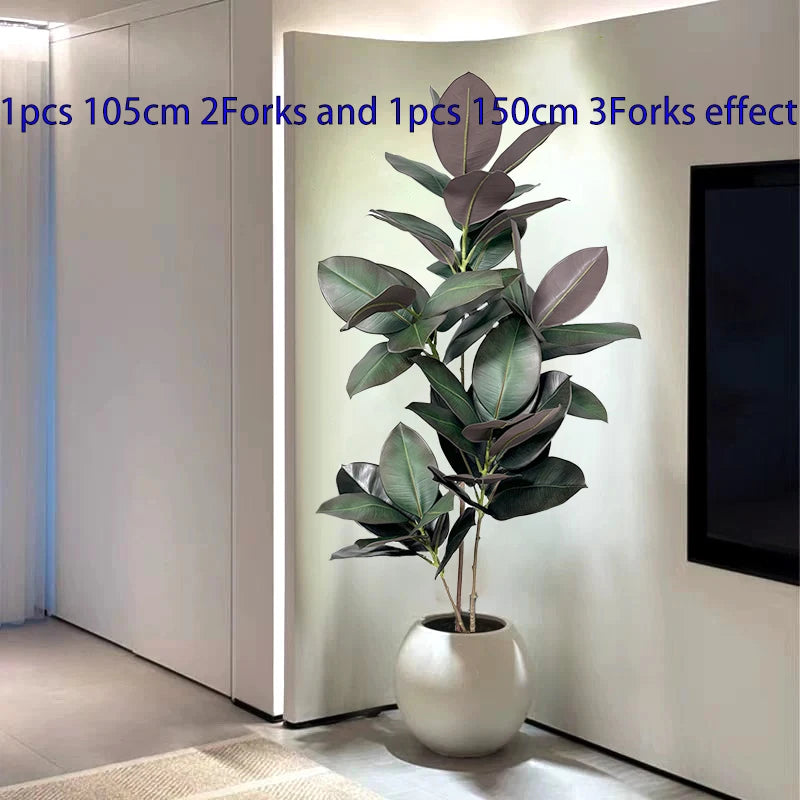 70~150cm・人工フィカスツリー・フェイクトロピカル植物・プラスチックゴム枝