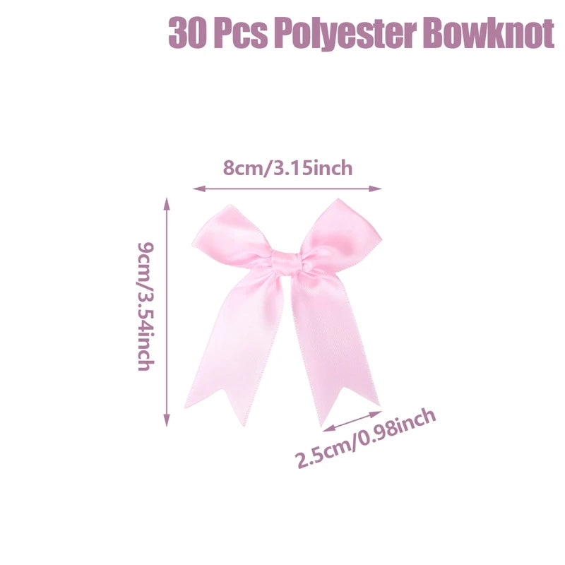 ピンクリボン付きラテックスバルーンセット