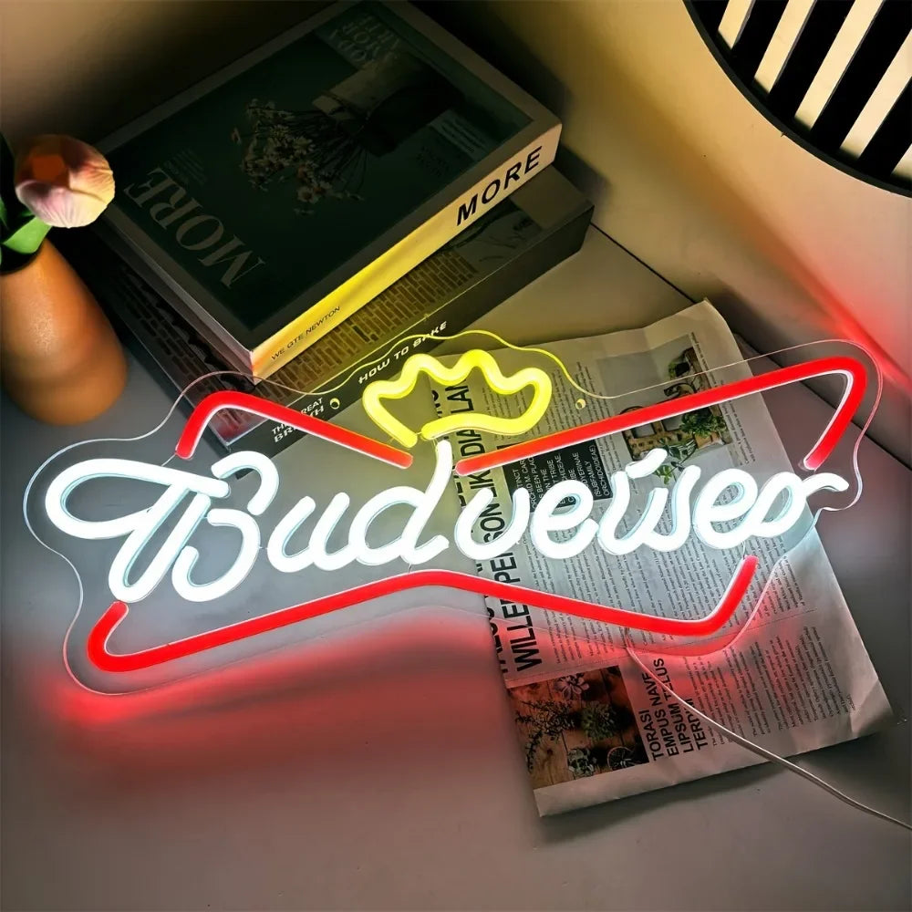 Budweiser ビールLEDネオンサイン(ネオン看板)