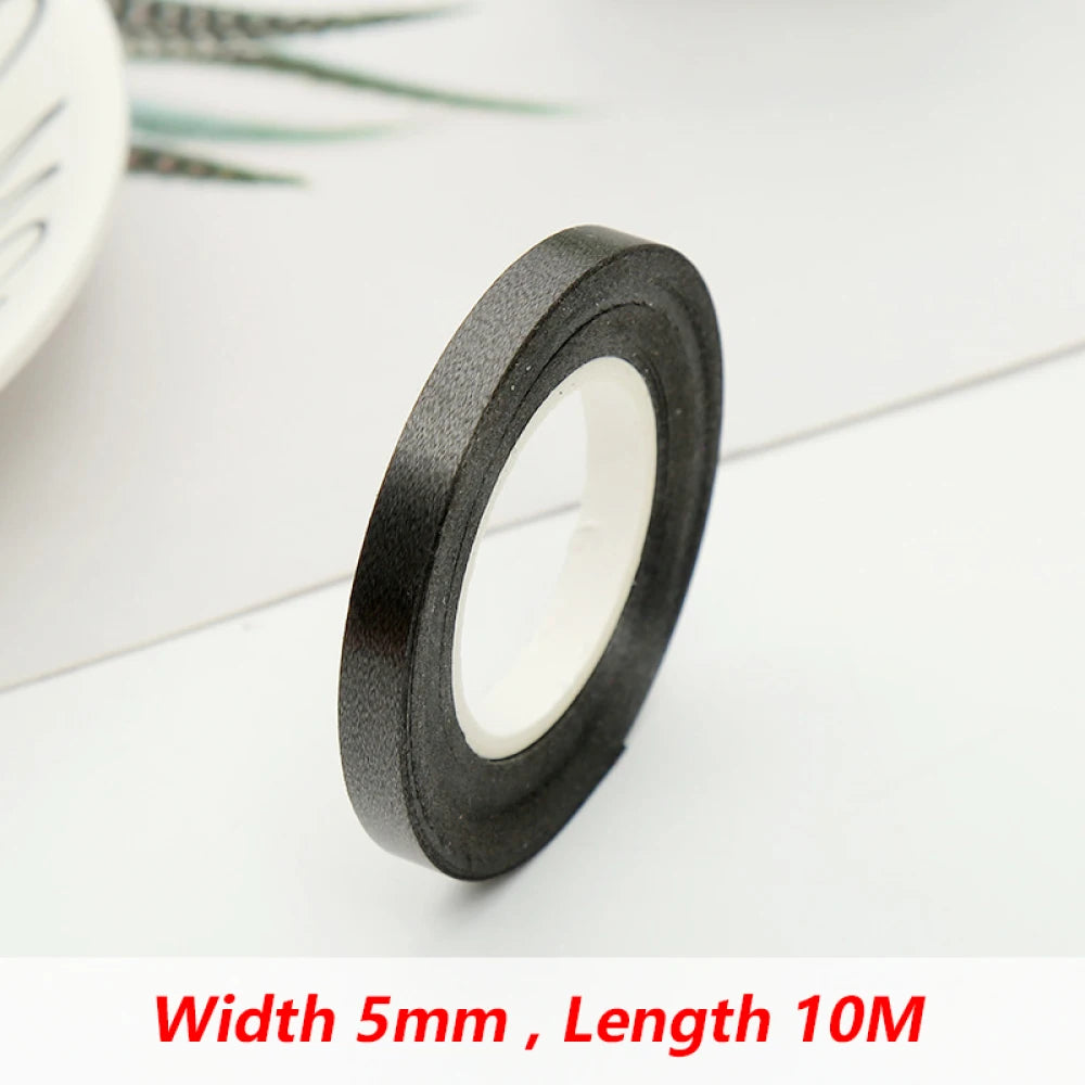 イベント・バルーン装飾 | クラフト用サテンリボン5mm | 10m巻