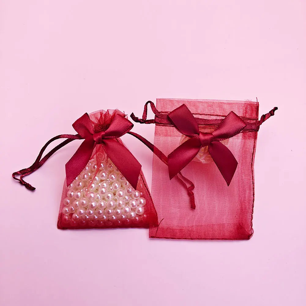 |イベント・ノベルティ用品 |リボン付きオーガンジーきんちゃくバッグセット