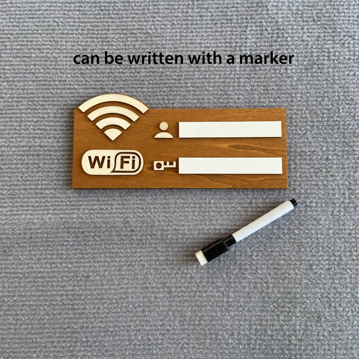 ヴィンテージ風木製WiFiパスワードサイン