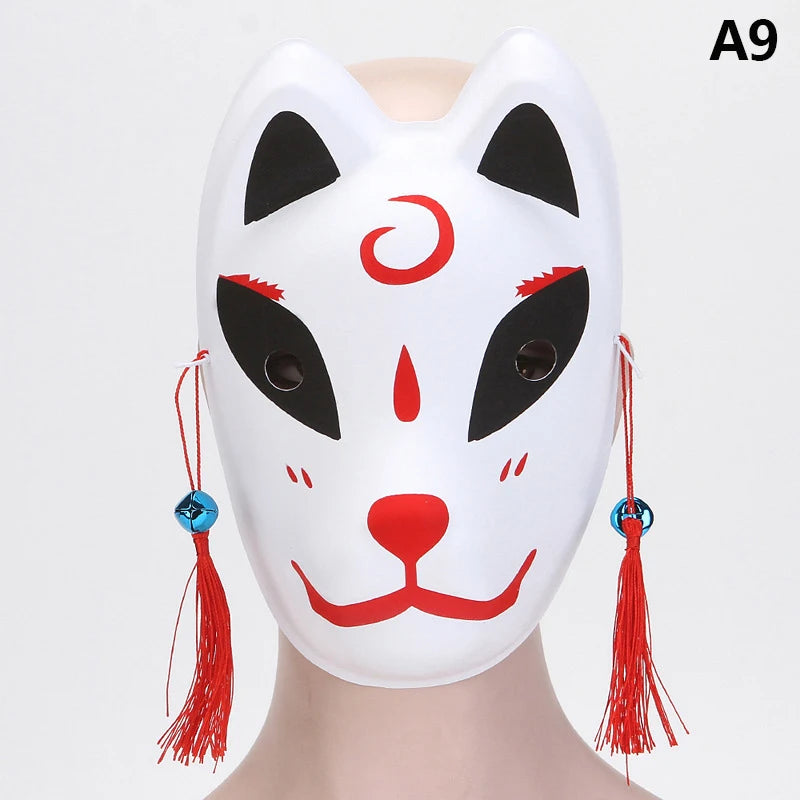イベント・ハロウィングッズ|アニメ風手描きお面(狐・虎)