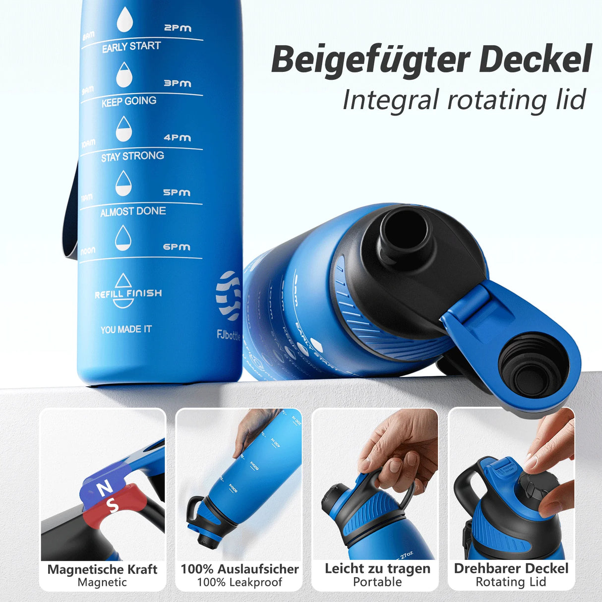 |イベント・ノベルティ用品 | マグネット蓋付きスポーツウォーターボトル |1000ml