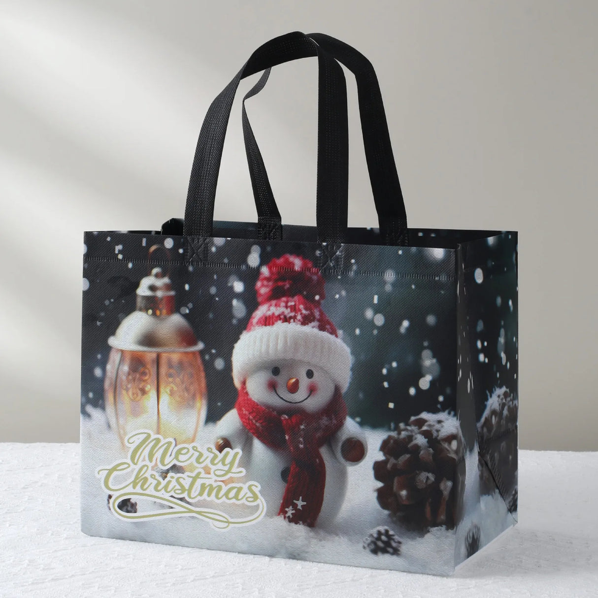 イベント・クリスマス装飾|防水ギフト用クリスマス柄トートバッグ