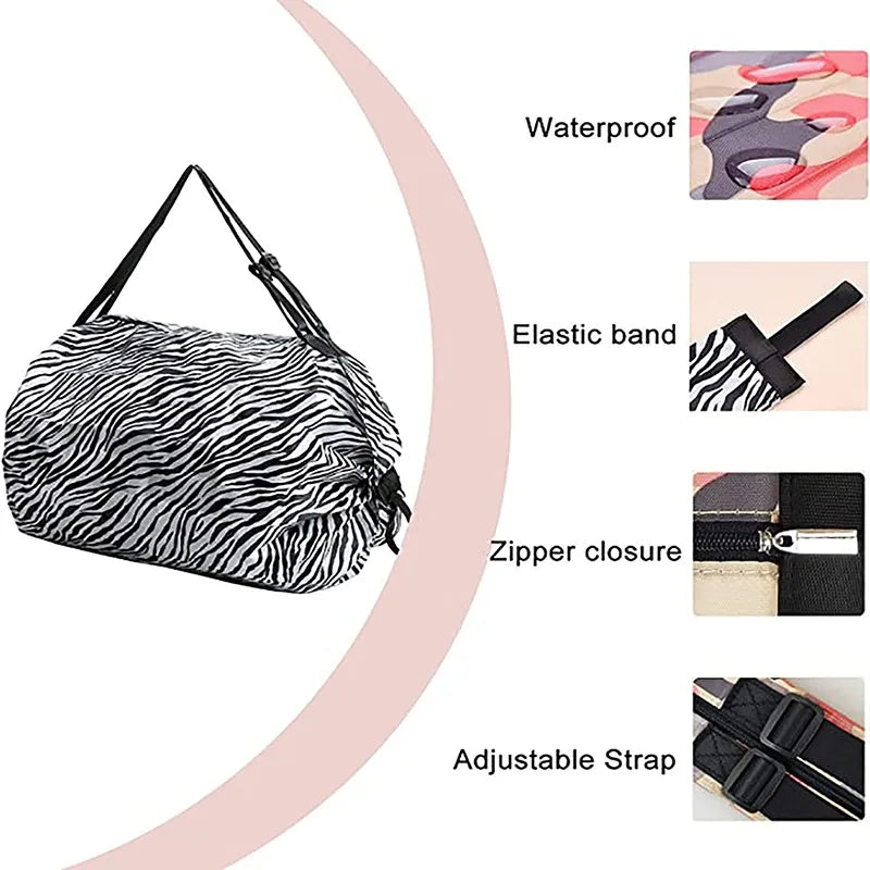 | ノベルティ用品 | 折り畳みアニマル柄エコバッグ | 40×40c