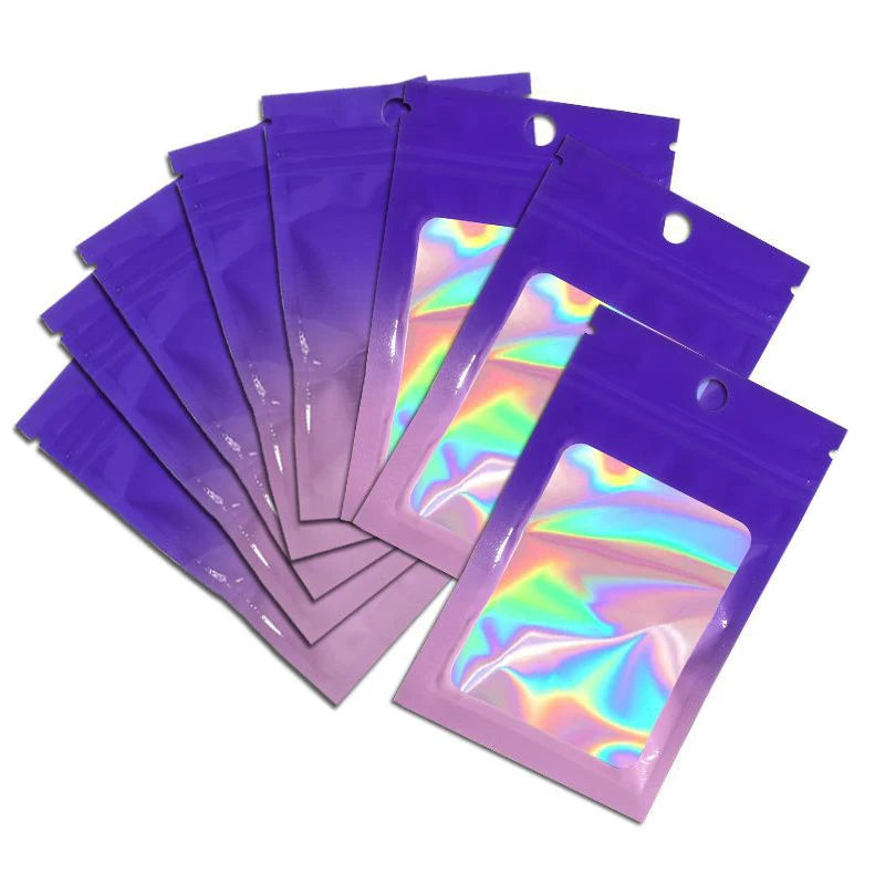 |イベント・ノベルティ用品 | キラキラ!ホロ素材 ジッパー付きバッグ