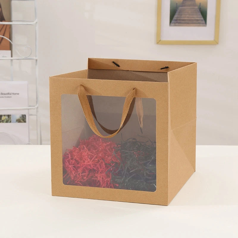 |ノベルティ用品 | 透明窓付きギフトバッグ | S/ M/ L