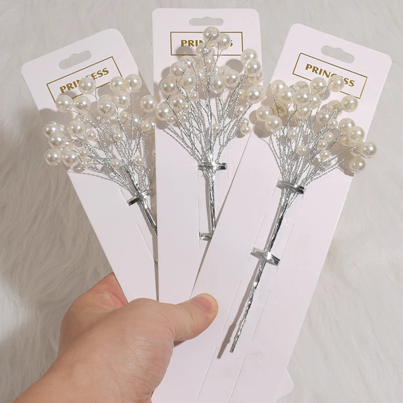 【パーティー・イベント装飾】 ミニパールフラワー造花ブーケ