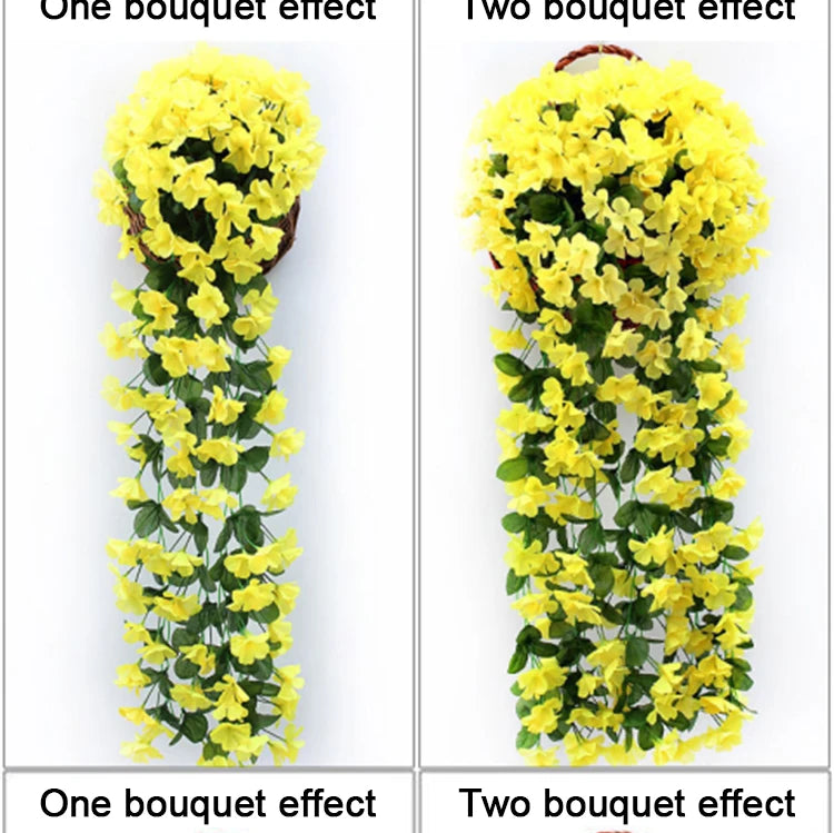 人工バイオレット 吊り下げフェイクフラワー