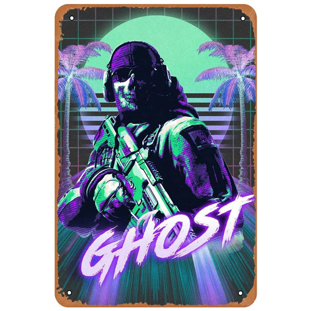 ヴィンテージ映画ブリキ看板 A