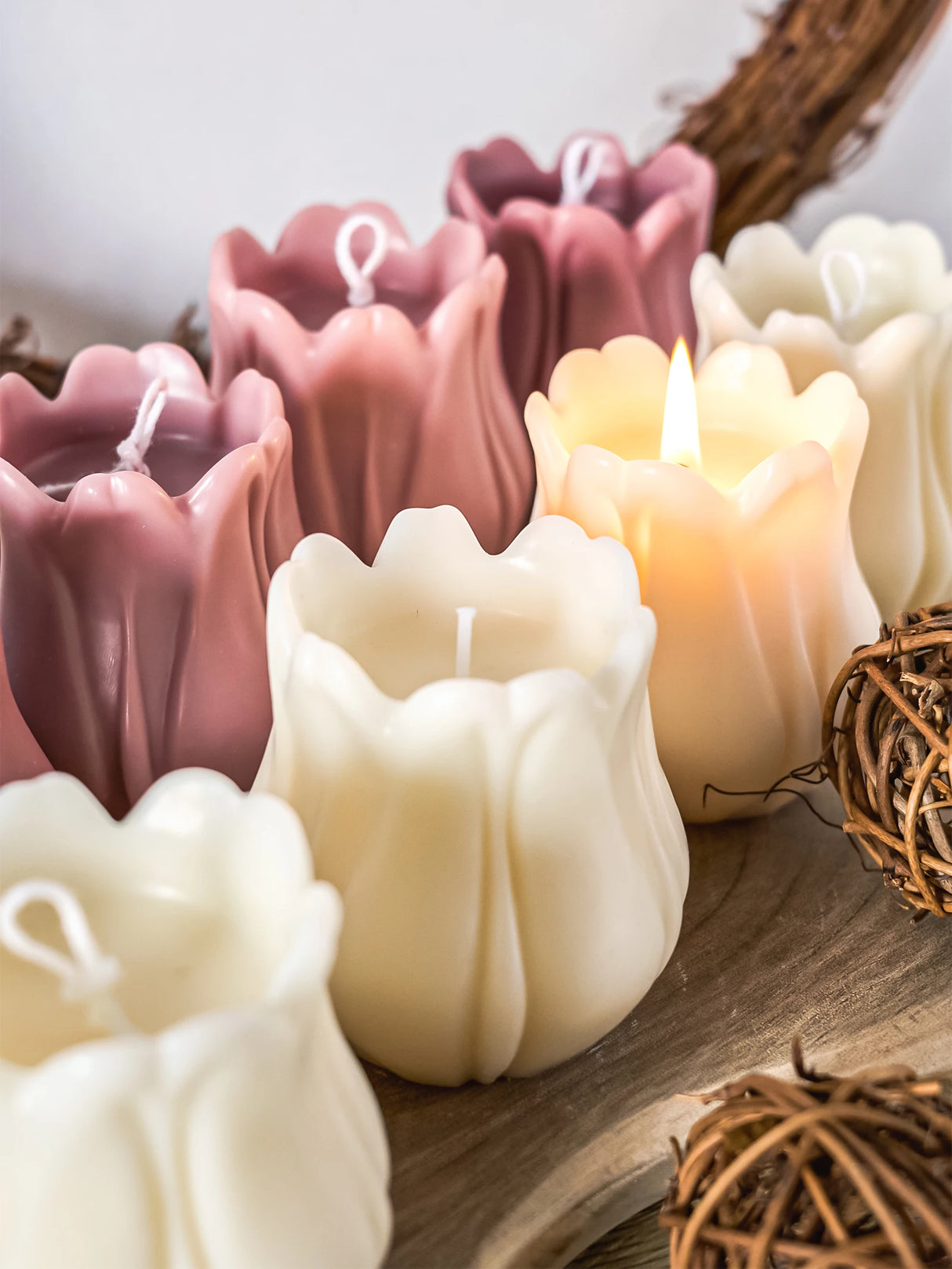 クラフト・DIY用|ハンドメイドキャンドル用 チューリップ型