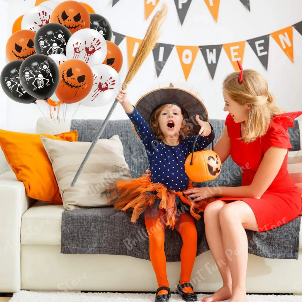 イベント・ハロウィン装飾|ハロウィン柄バルーンセット(12個)