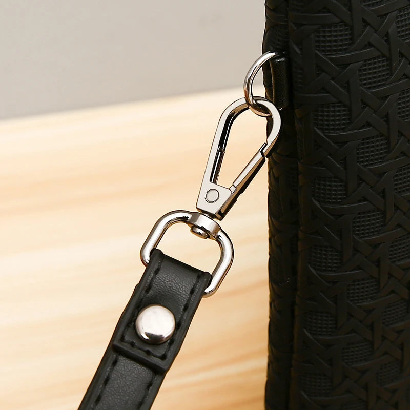 |イベント・ノベルティ用品 | 高品質PUレザーメンズビジネスクラッチバッグ