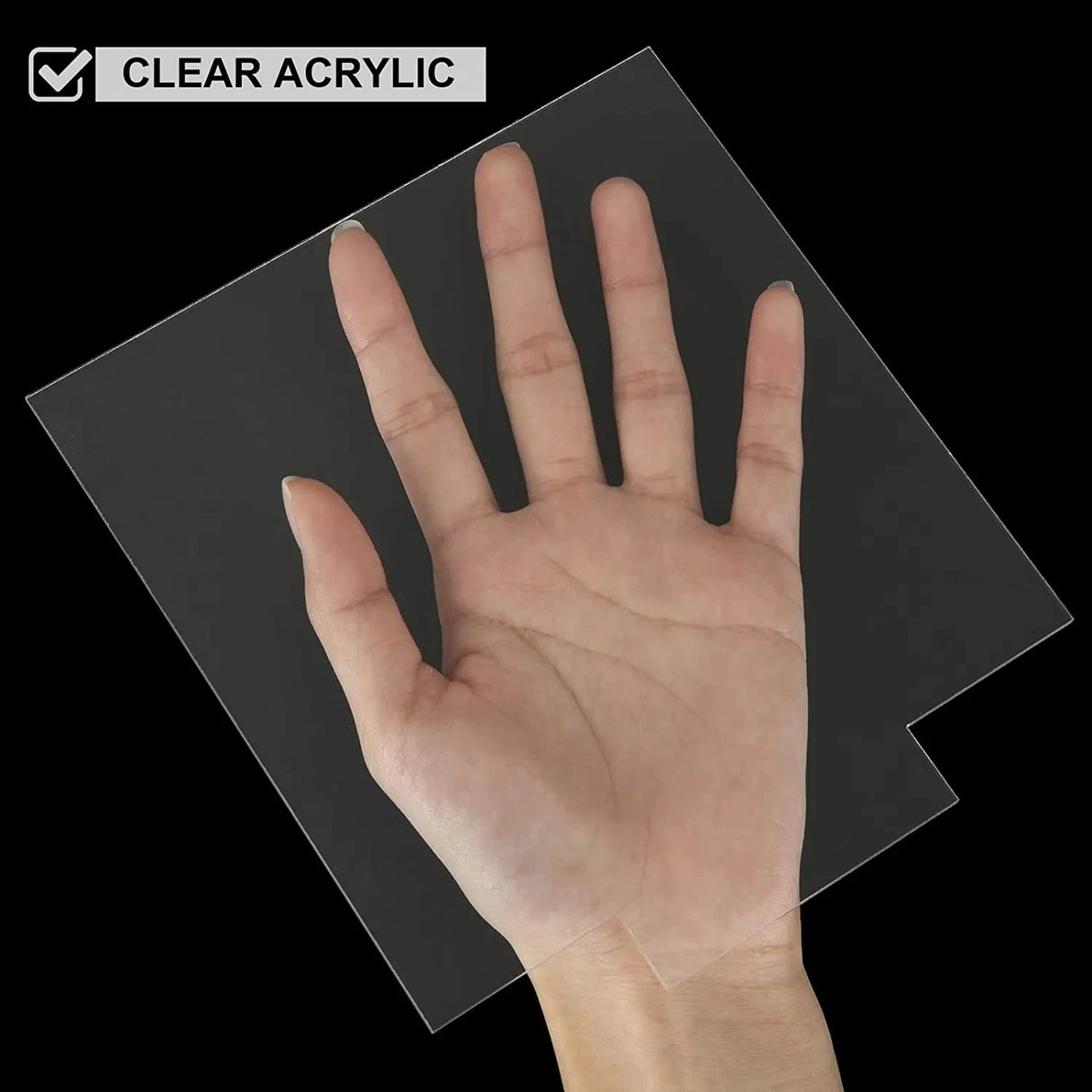 LEDライトプレート用透明アクリルシート