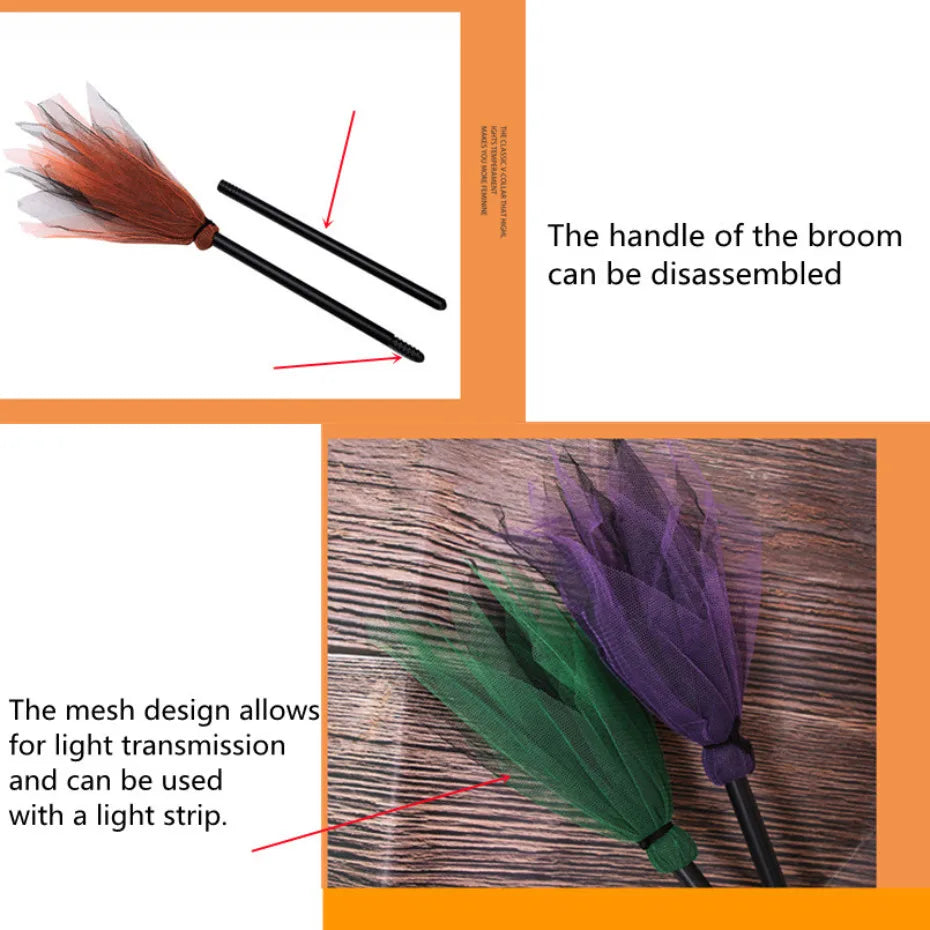 イベント・ハロウィングッズ|コスプレ用小道具 魔女のほうき (90c)