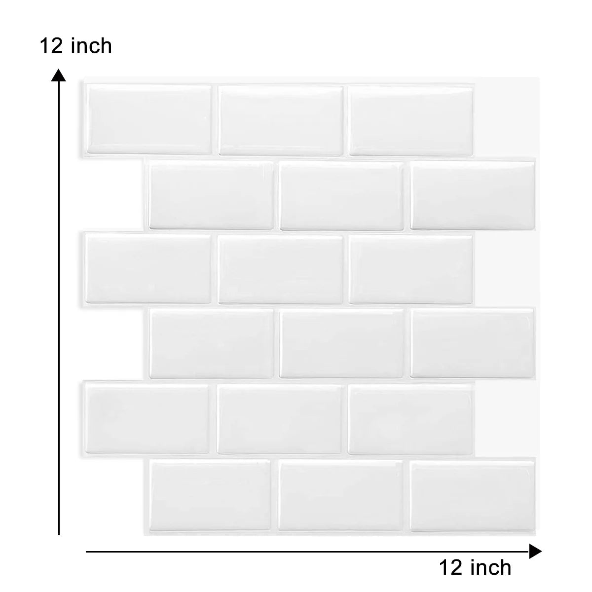 DIY用 レンガ型天然石風ステッカー 30.5×30.5㎝ 1pcs 単品購入可能