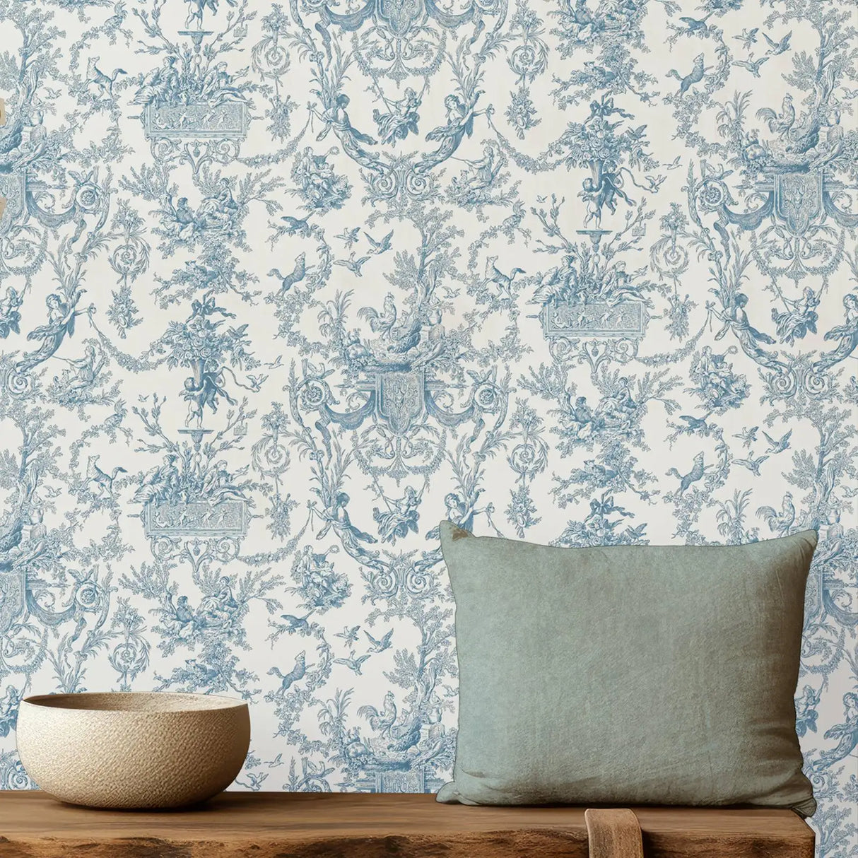 DIY用 アラベスク模様壁紙シート 糊なし紙タイプ 50c幅 クラシックな繊細柄