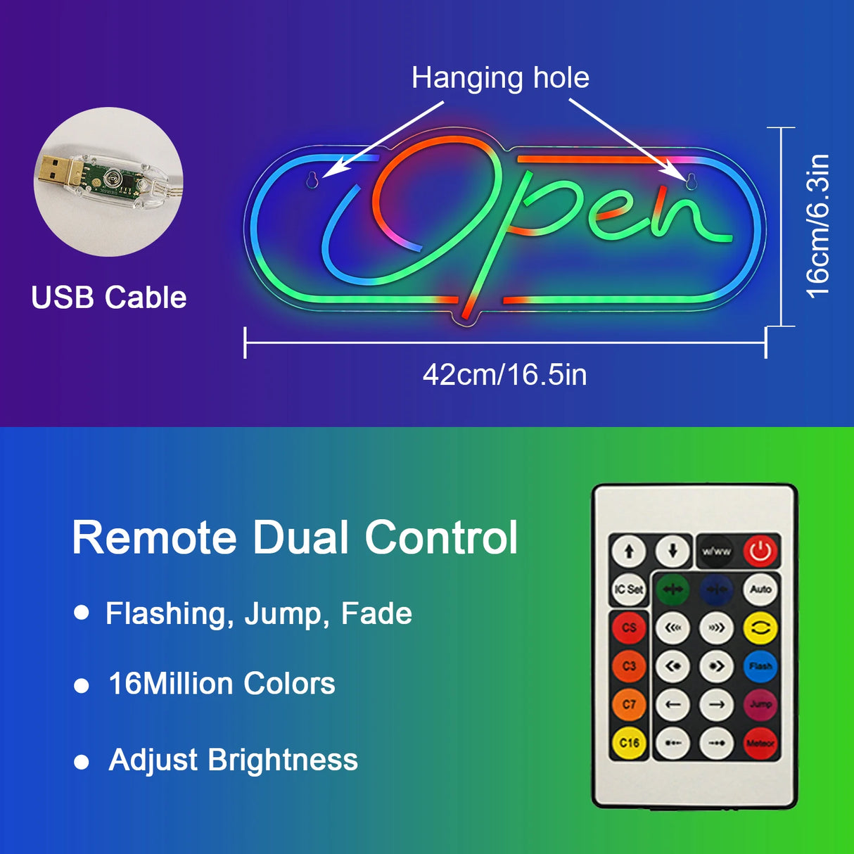 マルチカラーLEDネオンサイン(ネオン看板)