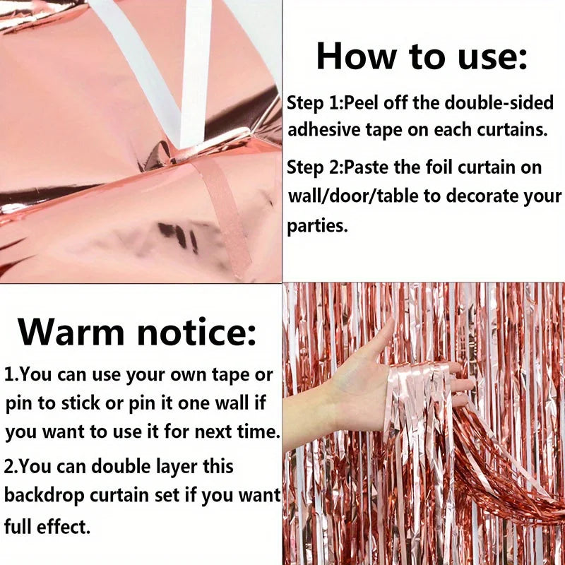 パーティー・インテリア用装飾 キラキラ!ホイル素材カーテン 光反射素材