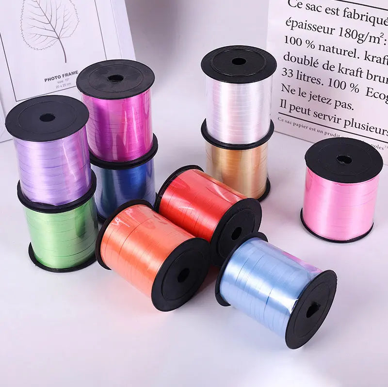 イベント・バルーン装飾 | マルチカラー クラフト用リボン| 230m巻