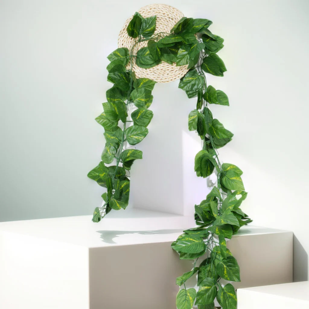 230cm・葉っぱのつる・人工吊り下げ植物・リアナ