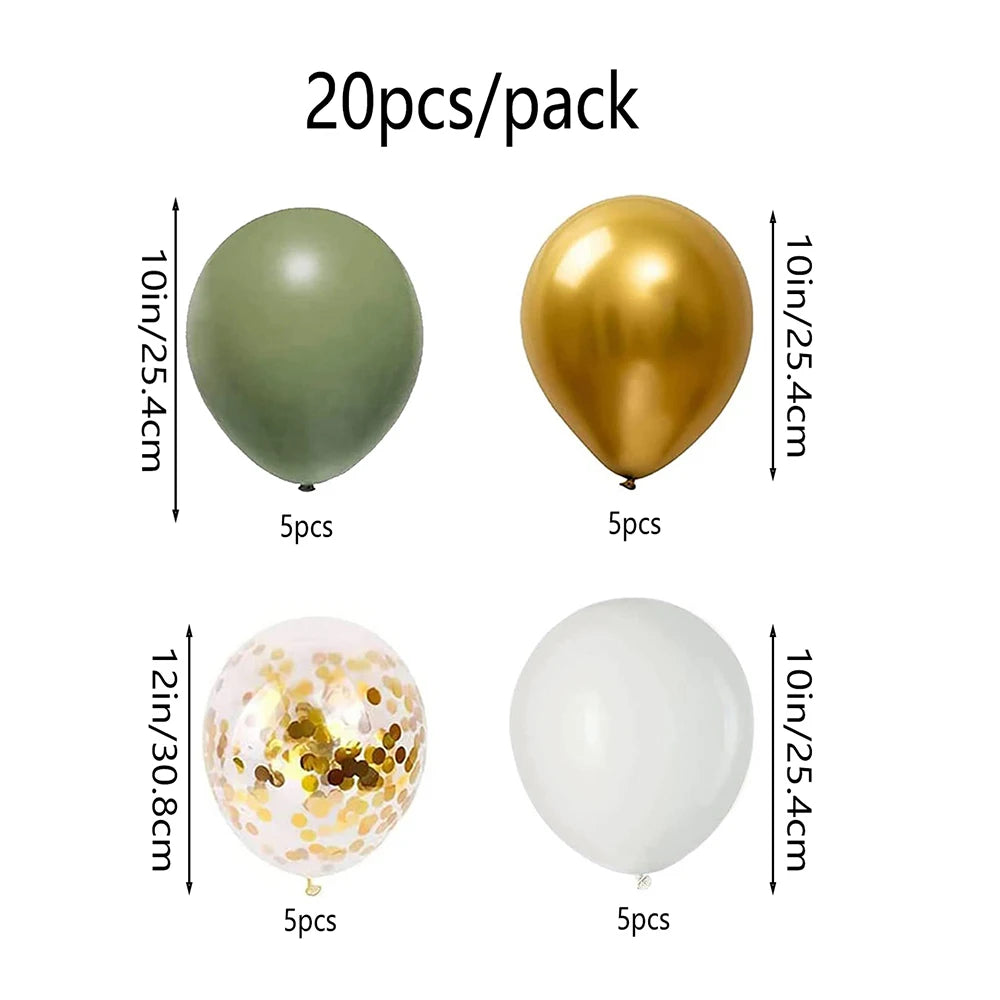 レトロオリーブグリーンバルーンキット