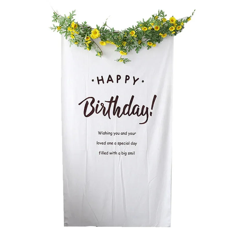 パーティー装飾 布製バースデー用 壁面バナー 誕生日会用