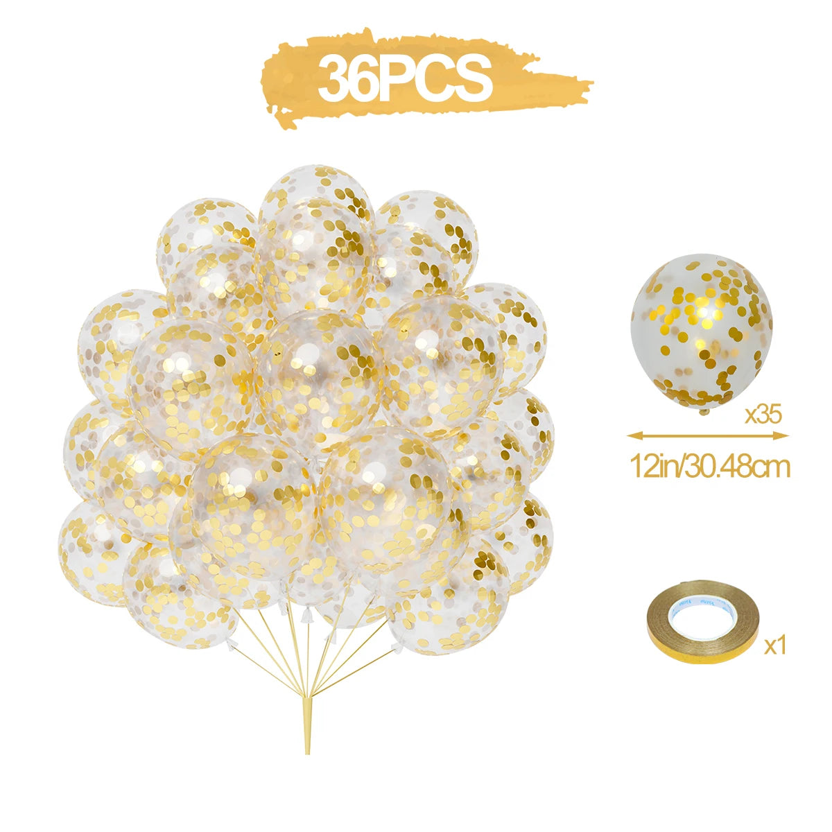 イベント・バルーン装飾 |メタリックカラーミックスバルーンセット