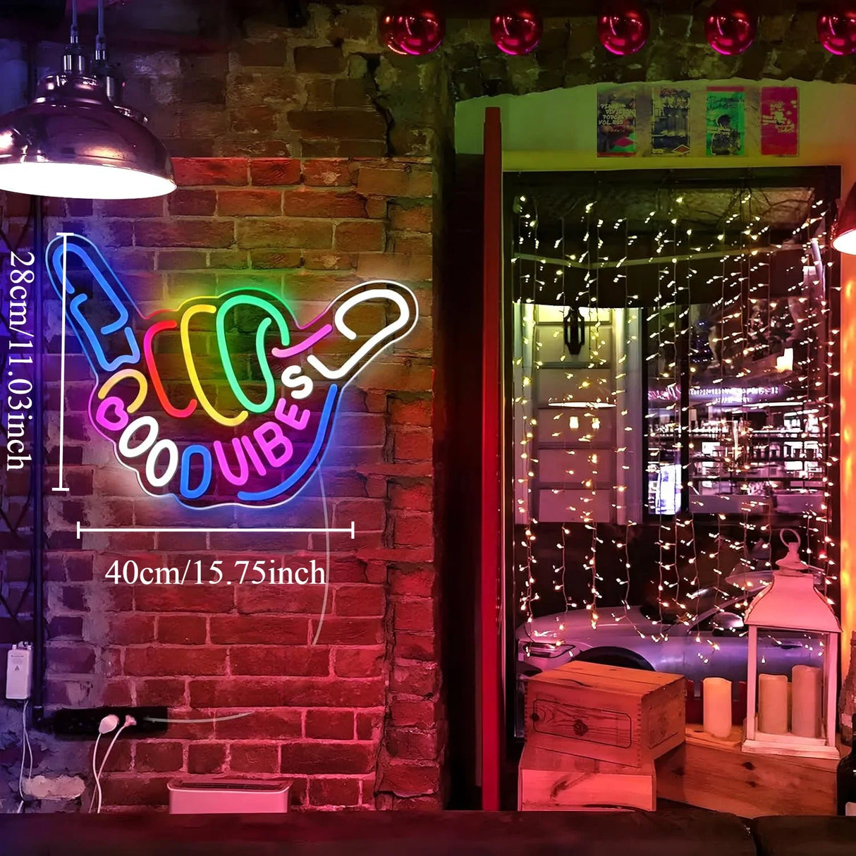 Good Vibes LEDネオンサイン(ネオン看板)