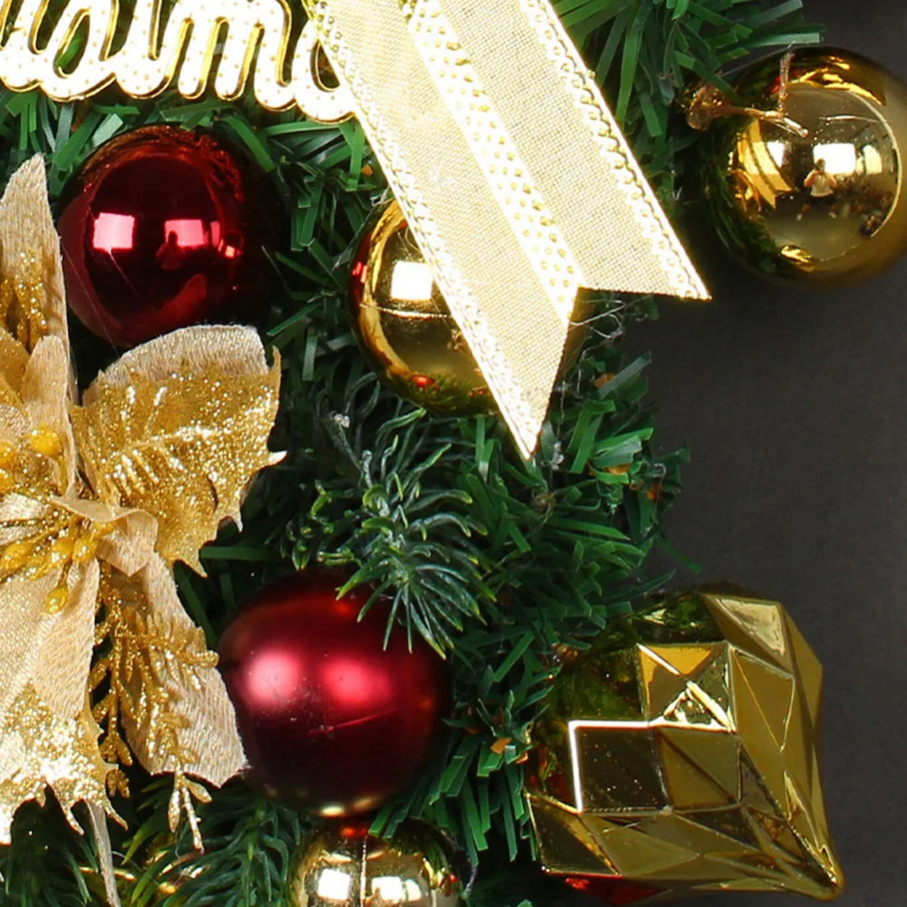 イベント・クリスマス装飾|レッドリース 玄関ドア用デコレーション